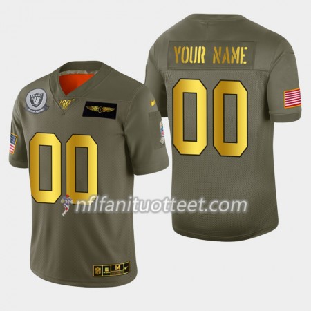 Miesten Oakland Raiders NFL Pelipaita Custom Nike 2019 Salute to Service 100th